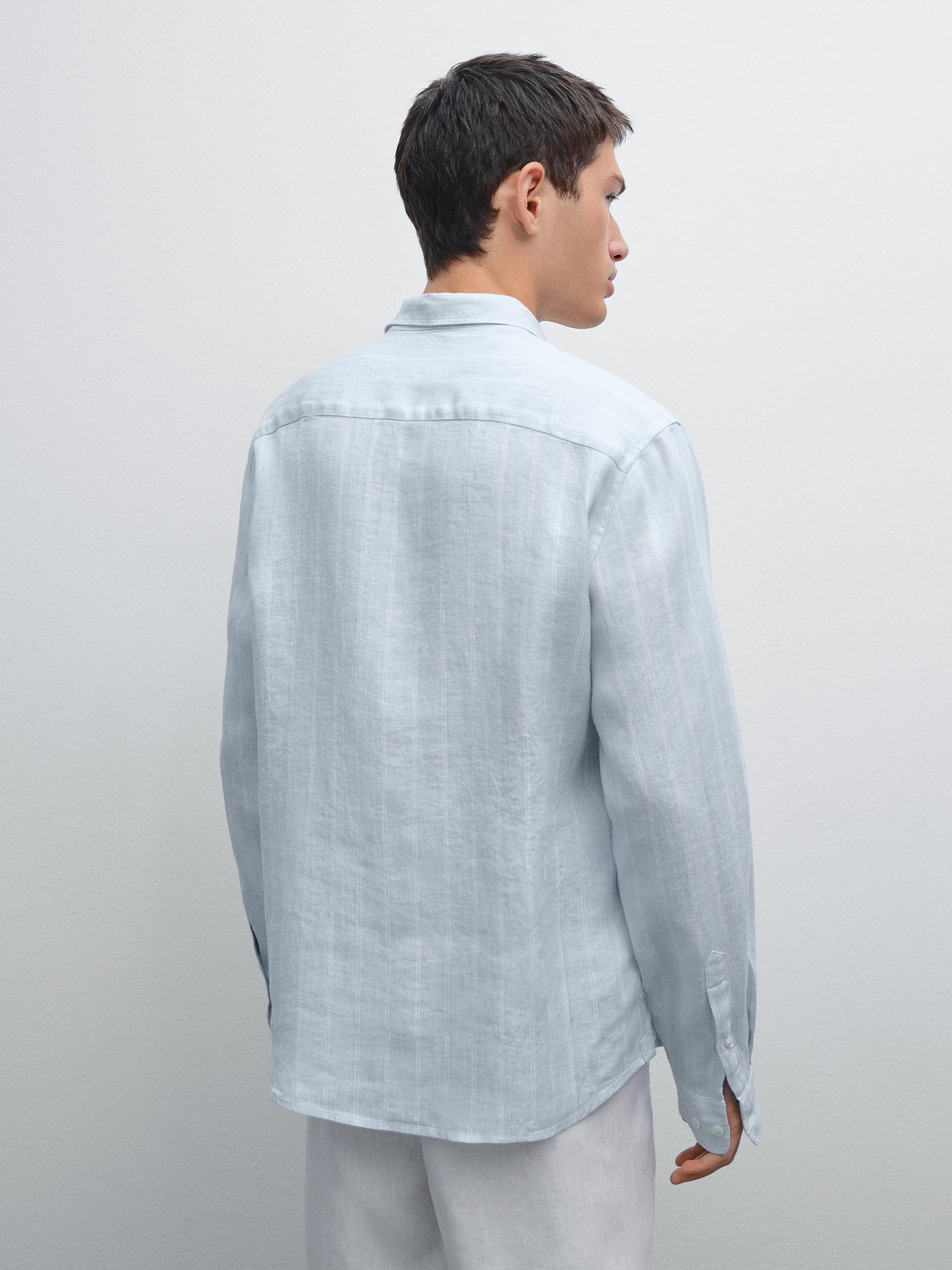 Chemise regular fit à rayures doubles